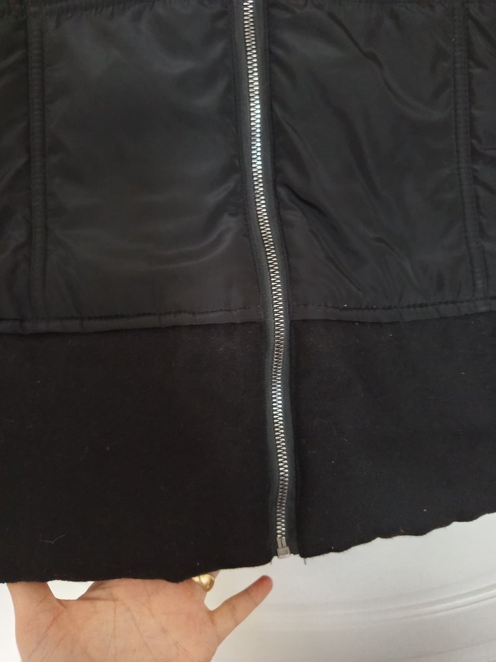 Siyah Fermuarlı Kadın Ceket - Görsel 2