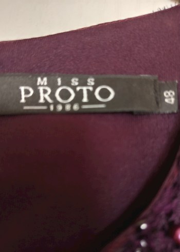 Bordo Boncuk İşlemeli Midi Kadın Elbise - Görsel 4