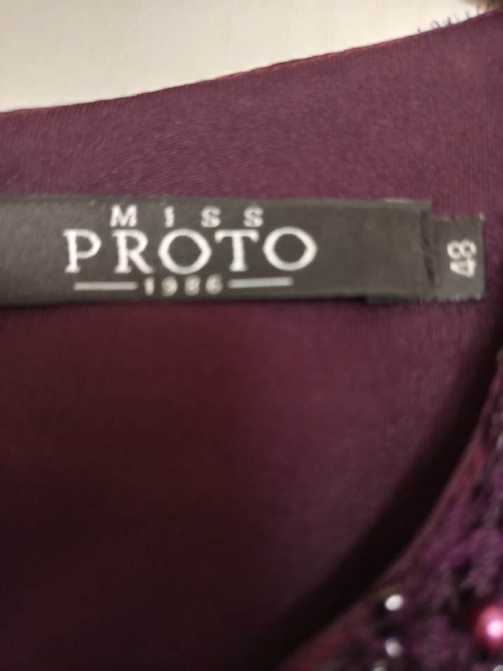 Bordo Boncuk İşlemeli Midi Kadın Elbise - Görsel 4