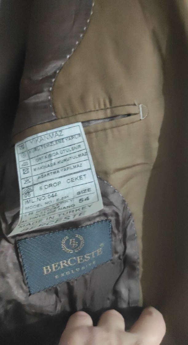 Bej Erkek Regular Fit Ceket - Görsel 4