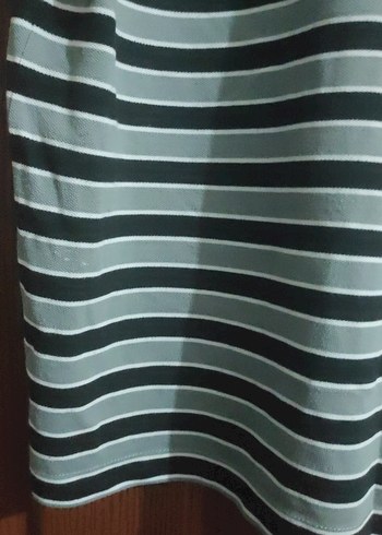 Gri Çizgili Erkek Polo Tişört - Görsel 3