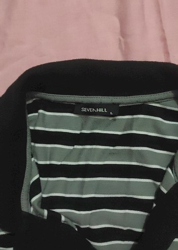 Gri Çizgili Erkek Polo Tişört - Görsel 5