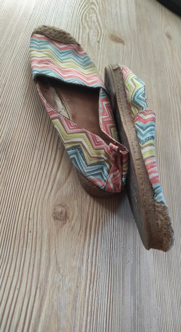 Renkli Pileli Kadın Espadril - Görsel 2