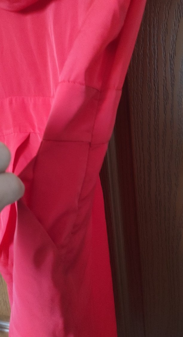 Kırmızı Drapeli Straplez Midi Elbise - Görsel 5