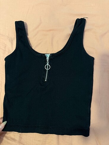 fermuarlı crop