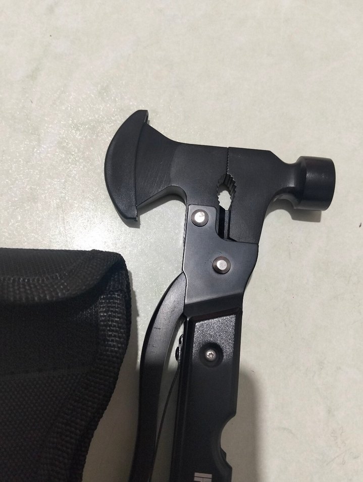 Çok Fonksiyonlu Paslanmaz Çelik Balta - Siyah - Görsel 3