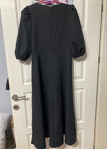 xl Beden Midi siyah elbise