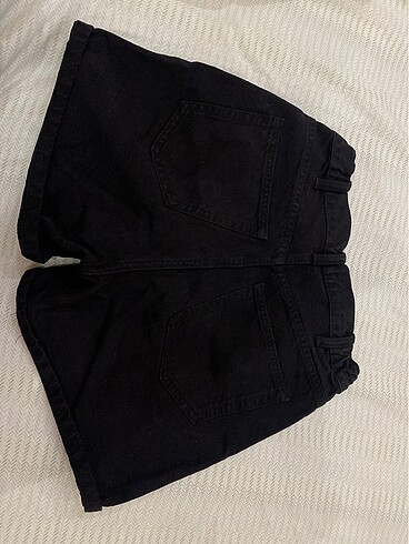 Pull and Bear Pull&bear mom şort 36 beden soluk siyah