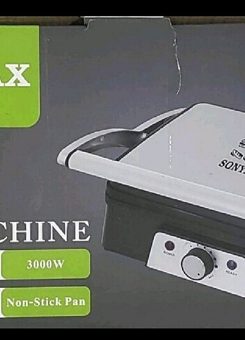 SONYMAX TOST MAKİNESİ 3000 wat