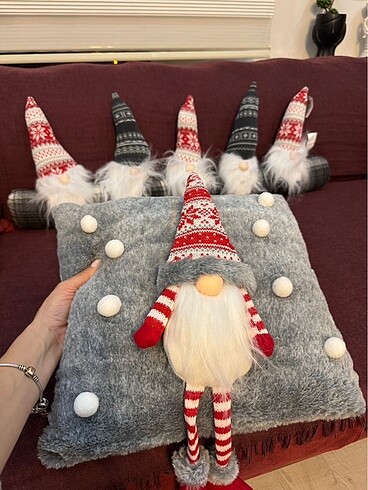 Beden 3 D Gnome uzun yastık ve kare yastık