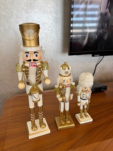 3 boy ahşap kurşun asker
