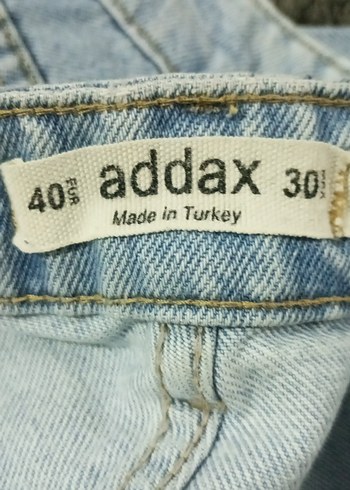 Addax Kadın Mavi Pastel Tie-Dye Bol Kesim Denim Pantolon