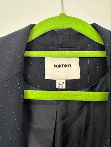 36 Beden Koton 36 beden Ceket Blazer