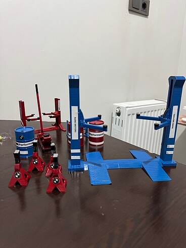  3d garaj diorama malzemeleri