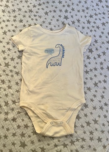 Pamuklu Erkek Bebek Kısa Kollu Body