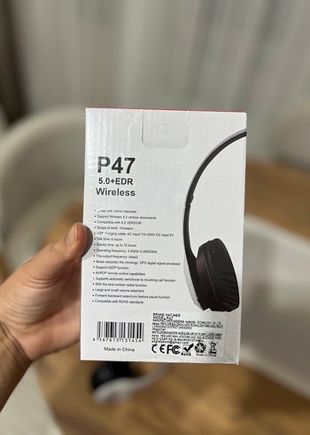 Kablosuz Beyaz-Gri Kulaklık - Görsel 5