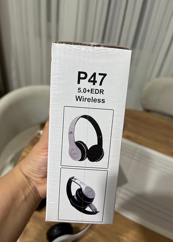 Kablosuz Beyaz-Gri Kulaklık - Görsel 6