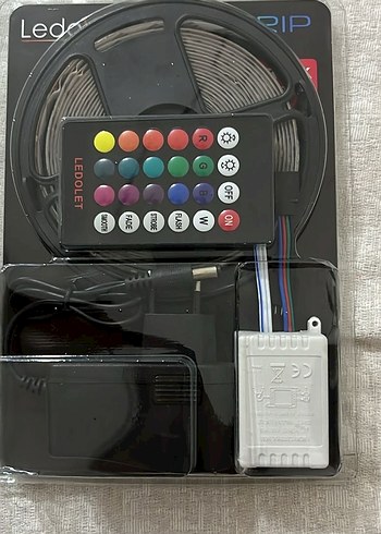 Renkli LED Şerit Işık Seti Kumandalı - Görsel 2