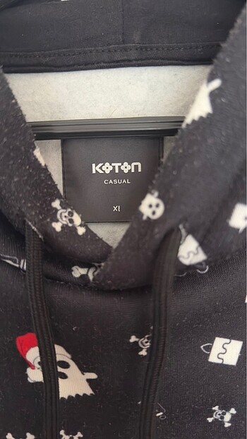 xl Beden Koton marka Kapşonlu sweatshirt