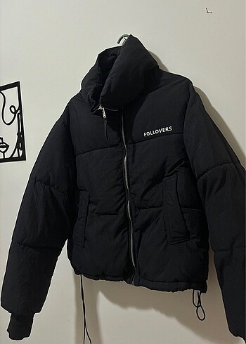 xs Beden siyah Renk Bershka Şişme Mont