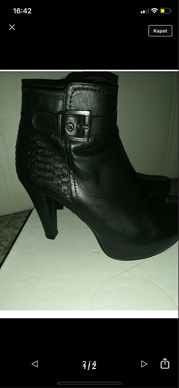 Siyah platform bot bootie