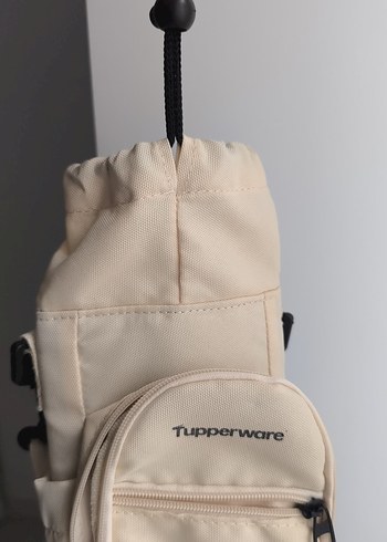 Tupperware yürüyüş Bej Çapraz Çanta - Görsel 5