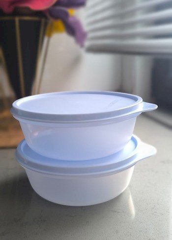 Tupperware Beyaz Plastik Saklama Kabı Seti