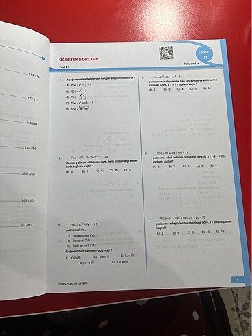Açı TYT~AYT matematik soru bankası