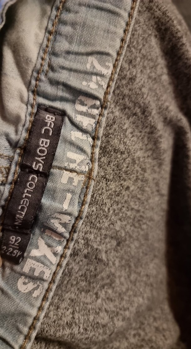 Gri Erkek Çocuk Bol Kesim Denim Şort - Görsel 2