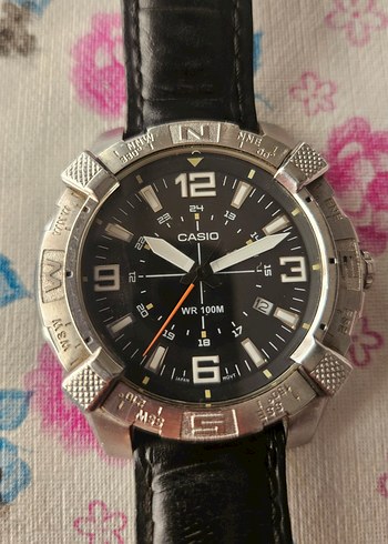 Casio Erkek Kol Saati Siyah Deri Kayışlı