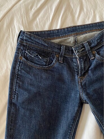 xs Beden levis ispanyol paça düşük bel jean