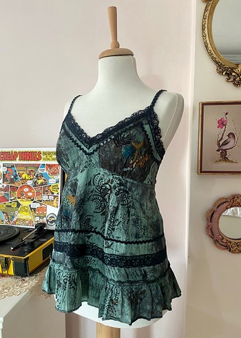 s Beden çeşitli Renk vintage işlemeli dantel bohem bluz