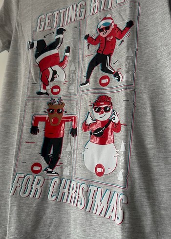 Yeniyıl Baskılı Kısa Kollu Tişört - Görsel 2