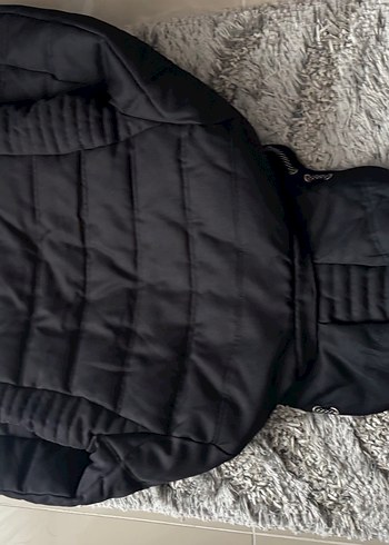 Etiketli koton kalın Erkek Mont - Görsel 3