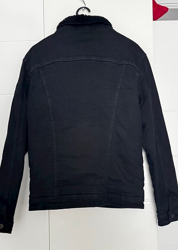 Siyah erkek Denim Ceket Düğmeli - Görsel 2