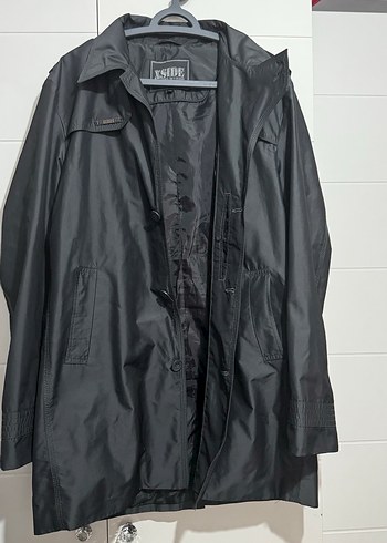 Düğmeli Siyah Midi Erkek Ceket - Görsel 4