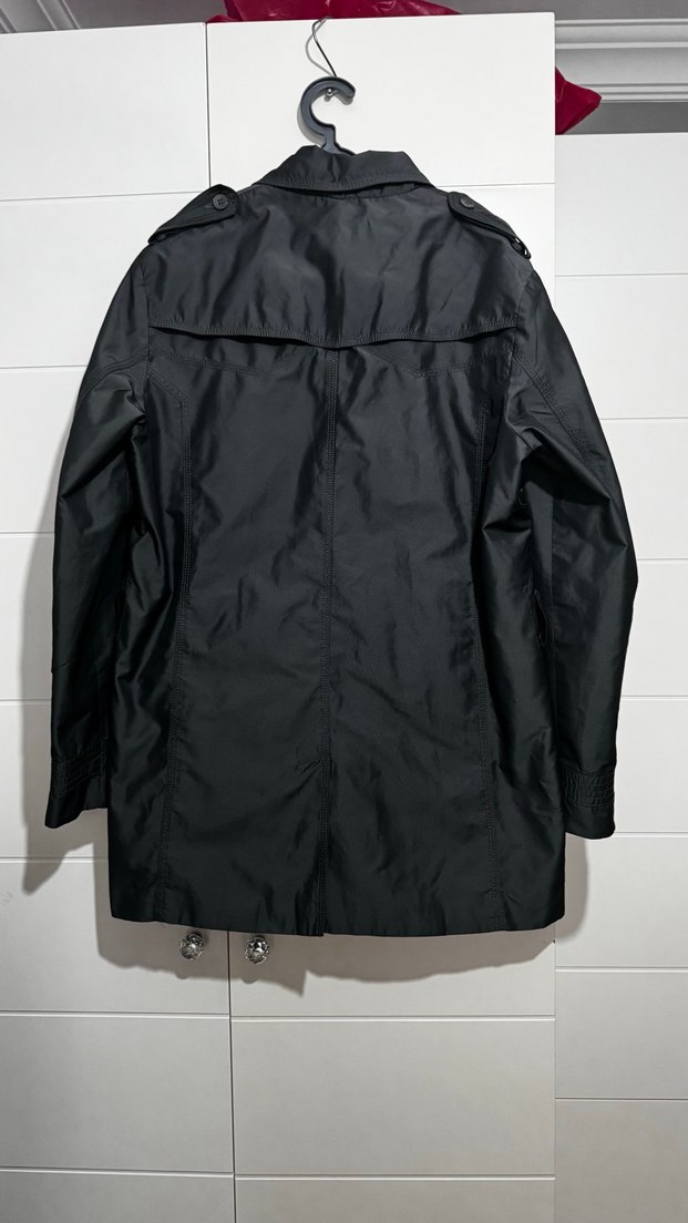 Düğmeli Siyah Midi Erkek Ceket - Görsel 2