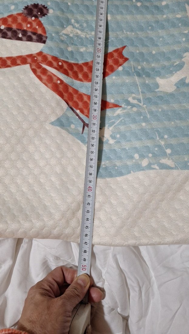 2 adet kış temalı kardan adamlı yastık kılıfı - Görsel 4