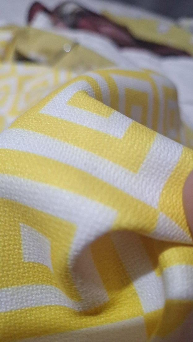 Sarı Kareli runner veya kırlent dikilebilir - Görsel 2