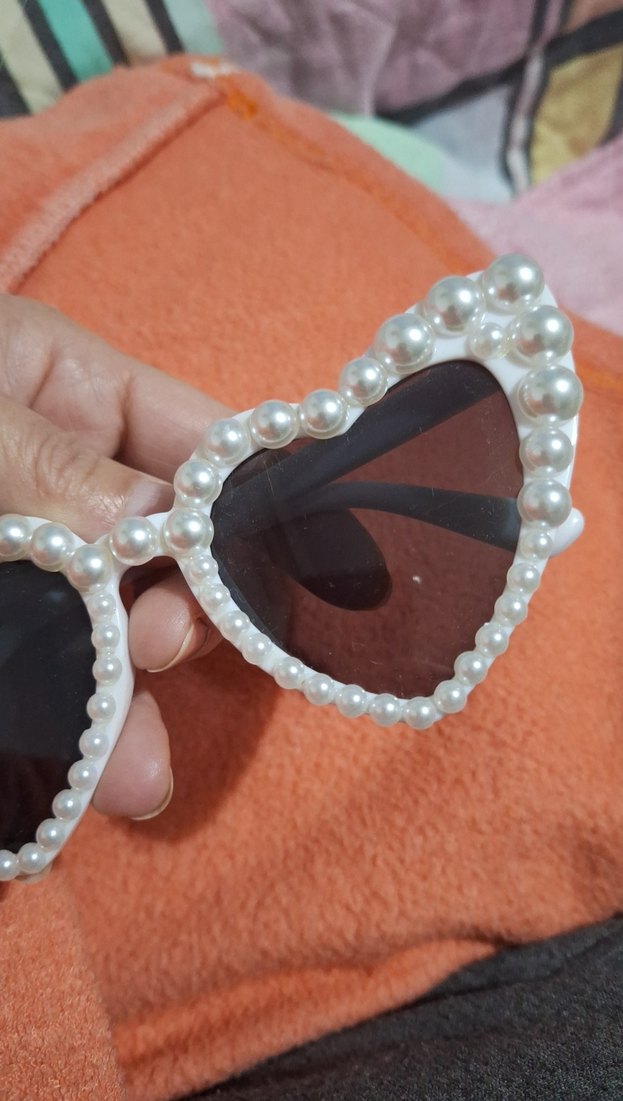 İnci Detaylı Beyaz Parti Gözlüğü - Görsel 2