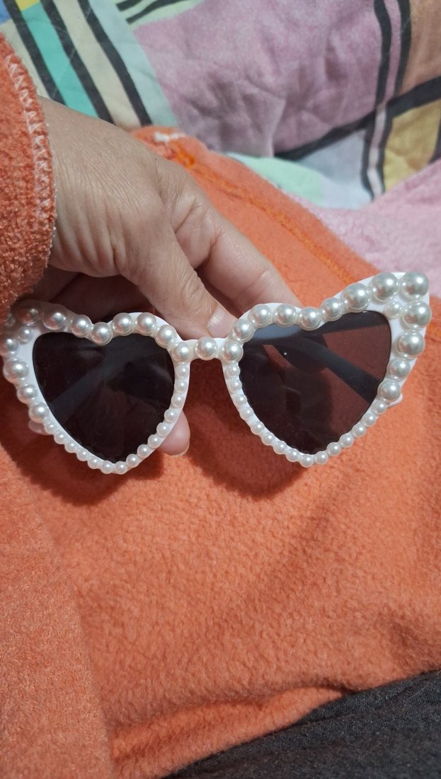 İnci Detaylı Beyaz Parti Gözlüğü - Görsel 5