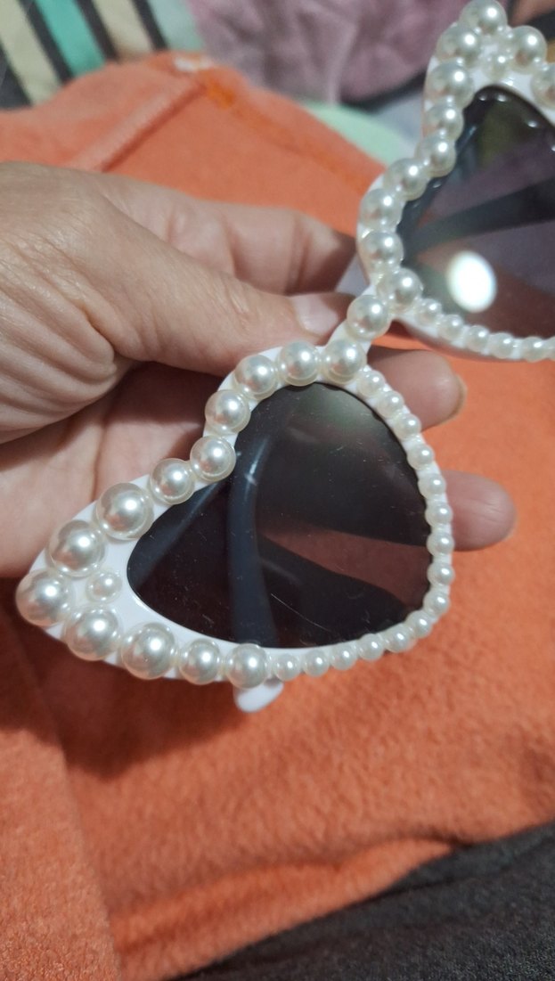 İnci Detaylı Beyaz Parti Gözlüğü - Görsel 3