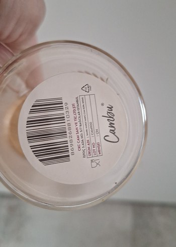 Altın Detaylı Cam Kupa M Harfi - Görsel 2