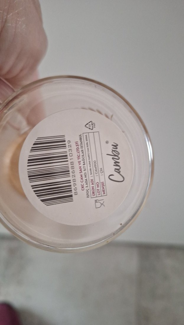 Altın Detaylı Cam Kupa M Harfi - Görsel 2