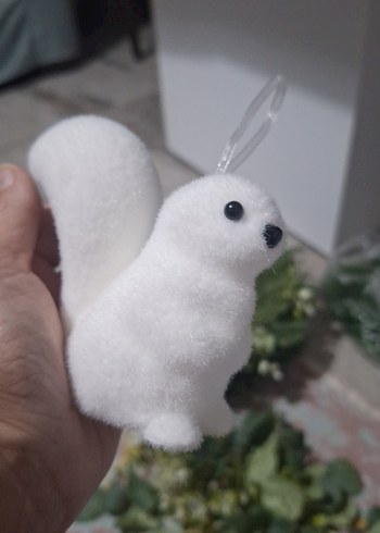 Beyaz Asılabilir ithal Sincap