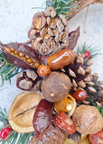 Renkli Kahverengi Doğal Kapı Çelengi - Görsel 4