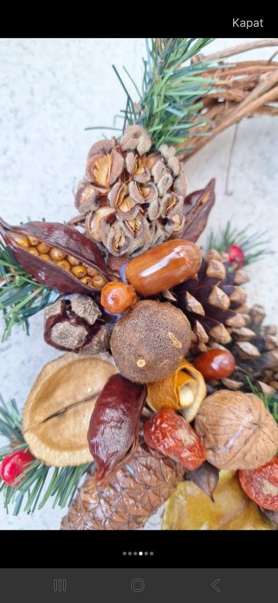 Renkli Kahverengi Doğal Kapı Çelengi - Görsel 4