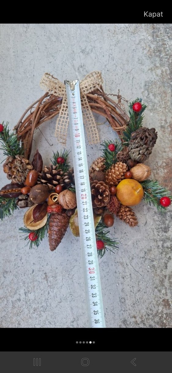 Renkli Kahverengi Doğal Kapı Çelengi - Görsel 5