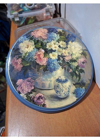 çiçekli vintage duvar süsü - Görsel 3