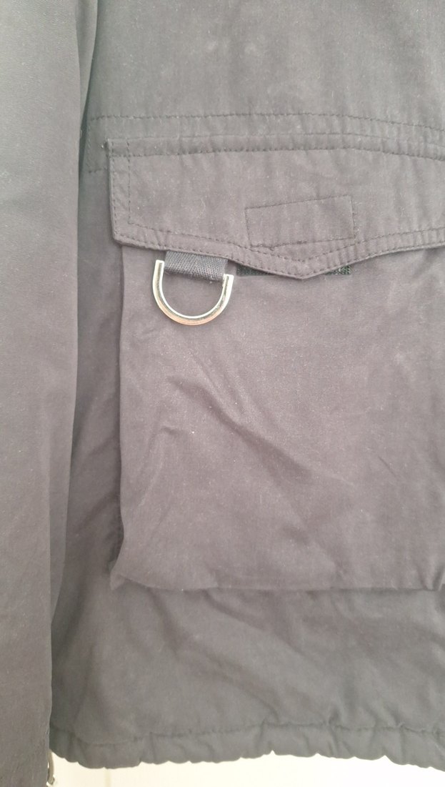 Kürklü Kapüşonlu siyah Kadın Kışlık Ceket - Görsel 4